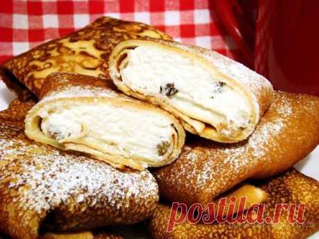 10 рецептов творожной начинки для блинчиков