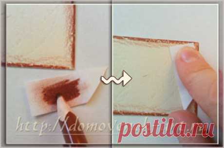 Этикетка для мыла с эффектом состаренной бумаги