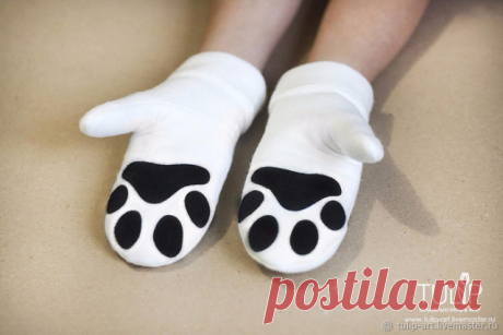 Потому что у тебя лапки: шьем милые варежки из флиса. Мастер-класс