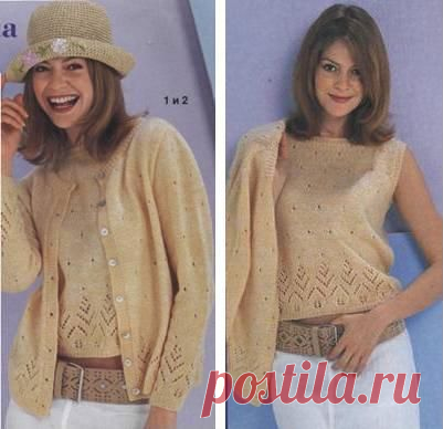 Двойка (топ и жакет).