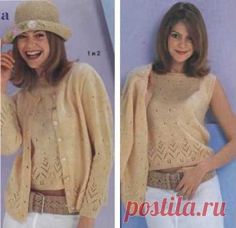 Двойка (топ и жакет).