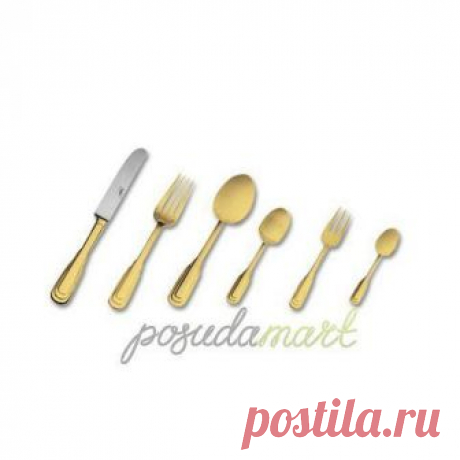 Набор столовых приборов 36 пр 6 персон нержавеющая сталь 18/10 золото/металлик серия Приборы Caprice Zepter International LB-300-G с доставкой - Posudamart.Ru