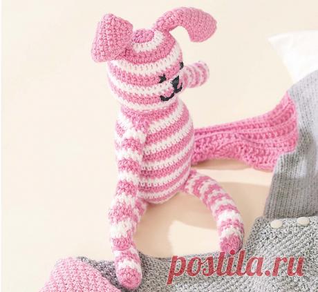 Полосатый заяц - схема вязания крючком. Вяжем Игрушки на Verena.ru