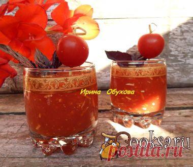 Томатный сок с сыром и чесноком фото рецепт приготовления