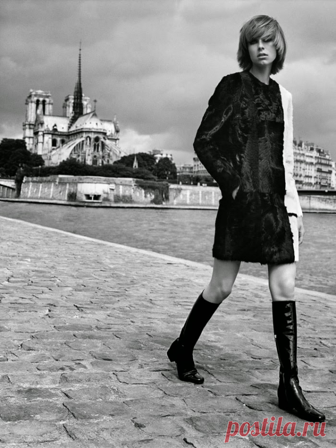 Эди Кэмпбелл (Edie Campbell) в фотосессии Аласдера Маклеллана (Alasdair McLellan) для журнала Vogue Paris (сентябрь 2014)