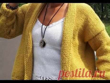 Жакет Вязаный/Мастер-класс/Вязание спицами