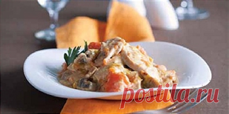 Курица с тыквой и шампиньонами - Рецепты для Мультиварки