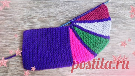 Эти СЛЕДКИ точно украсят ваши ножки 🤗 Следки на двух спицах из остатков пряжи 🧶