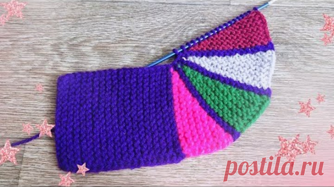 Эти СЛЕДКИ точно украсят ваши ножки 🤗 Следки на двух спицах из остатков пряжи 🧶