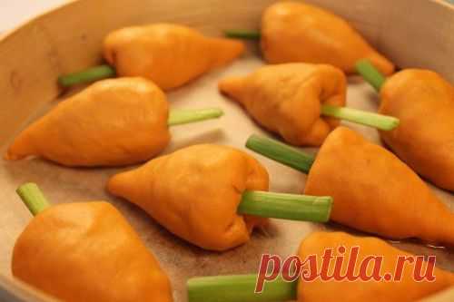 Как приготовить манты-"морковки"