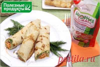 Блины с икорной закуской - Рецепты. Выпечка. Блины