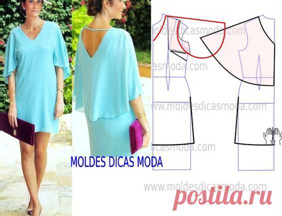 MOLDE VESTIDO CAPA -218
