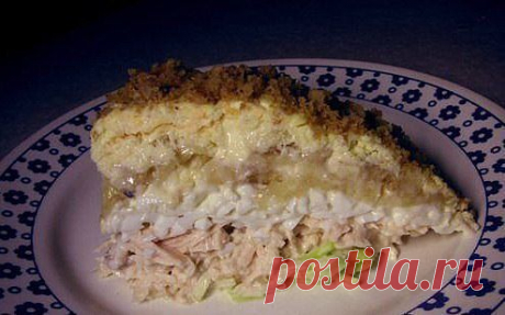 СЛОЕНЫЙ САЛАТИК «НЕЖНОСТЬ». Этот салатик нежный и вкусный салатик покорит вас с первой ложки. Вы будете готовить его очень часто, гораздо чаще, чем другие салаты! Подробный рецепт смотрите здесь: https://ifisa.ru/6S