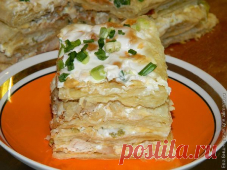 Закусочный слоеный торт