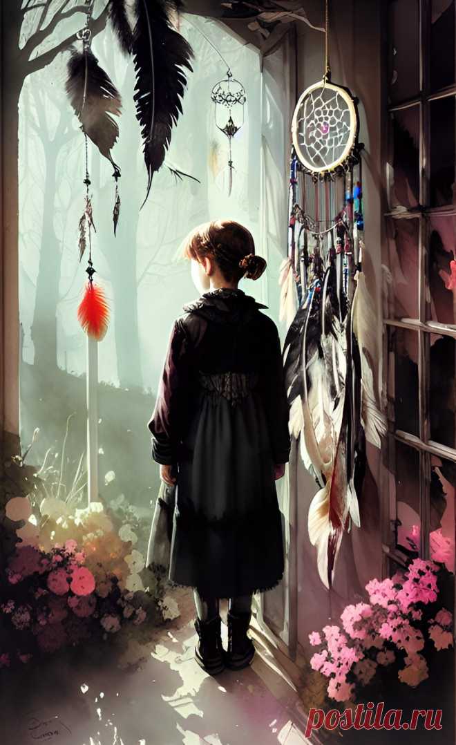 Сказочная иллюстрация словцом снов