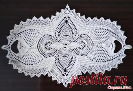 Продолговатая салфетка "Экстраваганза" - Вязание - Страна Мам