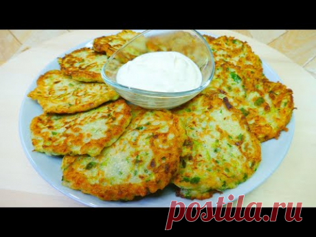 Сочные и невероятно вкусные Оладушки из кабачков.