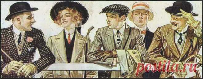 Картинки для декупажа. Joseph Christian Leyendecker - Дамы и кавалеры