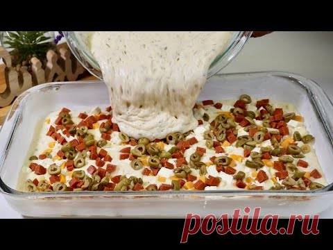 Не месить и не трогать тесто‼️ Идеальная идея🔝👌для быстрого и вкусного Легкого ужина😋