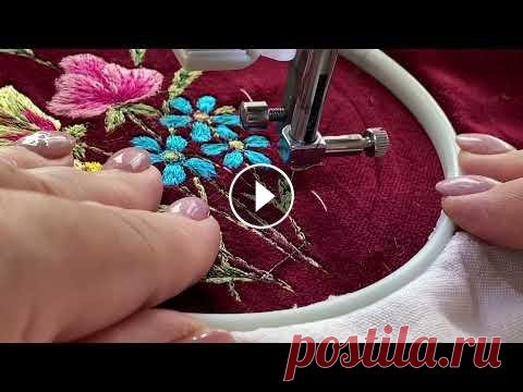 Художественная #вышивка на бархате/машинная вышивка/арт/дизайн/ Вышиваю-оттачиваю навык. Возможно, это будет очечник или футляр для очков. ......... Плейлист "Очечники" https://youtube.com/playlist?list=P...