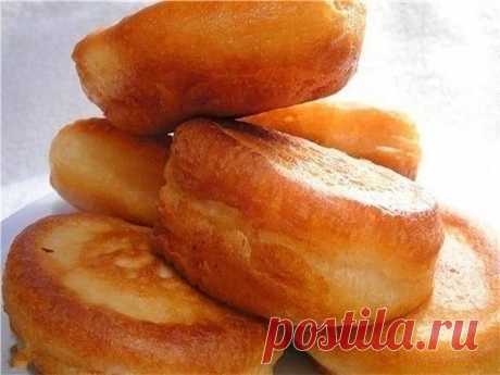 Пышные оладушки на кефире