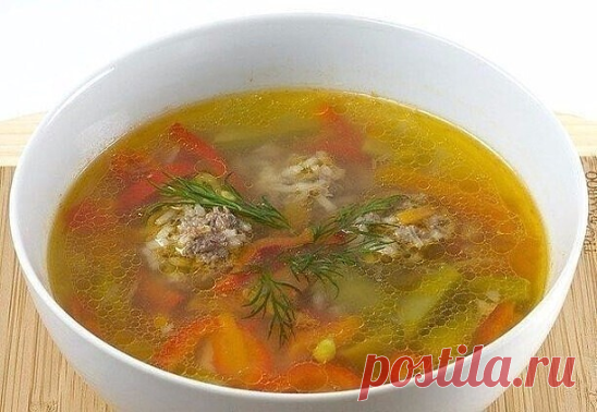 Суп с фрикадельками