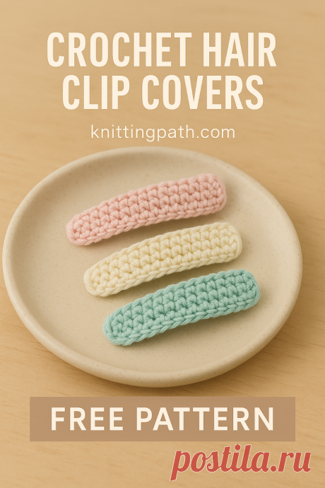Crochet Hair Clip Covers