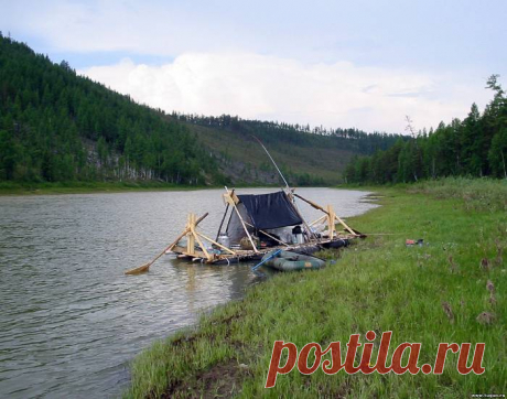 Плот для сплава по сибирским речкам своими руками
