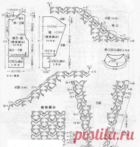 Стильные пуловеры крючком (схемы) для межсезонья | Вязание крючком | Дзен