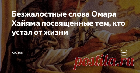 Безжалостные слова Омара Хайяма посвященные тем, кто устал от жизни Много лет назад, когда я слышала, что кто-то восхищался поэзией Омара Хайяма, я недоумевала. Мне было как-то обидно за наших ребят: Пушкина, Лермонтова, Блока и Пастернака.
Долгое время я категорически отказывалась читать рубаи поэта. А еще у меня было сомнение, что я смогу разобраться в восточной философии. Но все же я купила книжку коротких стихотворений. И поняла, что они прекрасны в своей