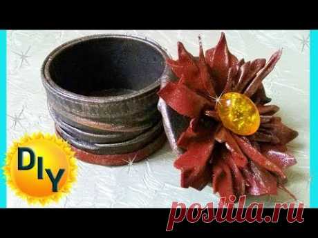 Шкатулка из кожи своими руками на канале DIY/рукоделие
