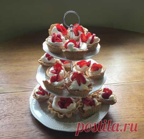 Рецепты с фото. Песочные корзиночки с ягодами