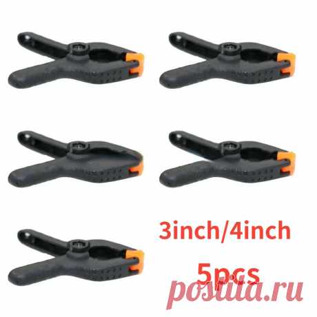 5 шт. 3/4 дюйма A-образные пластиковые нейлоновые регулируемые зажимы для деревообработки пружинный зажим фотостудия искусственные инструменты «сделай сам» | AliExpress