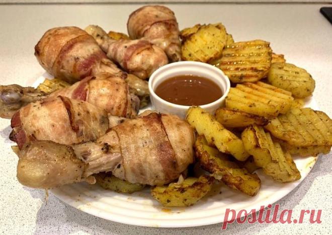 (7) Куриная голень в беконе - пошаговый рецепт с фото. Автор рецепта Алла . - Cookpad