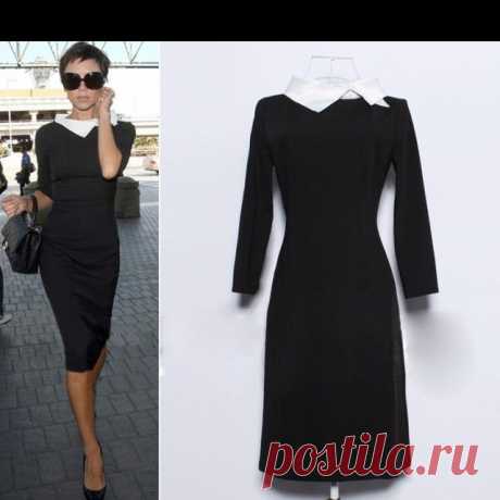 Европейский Victorias платье Vintage отложным воротником Хит Collor знаменитости