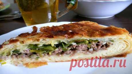 Фытыр мясной — по мотивам египетского слоёного пирог