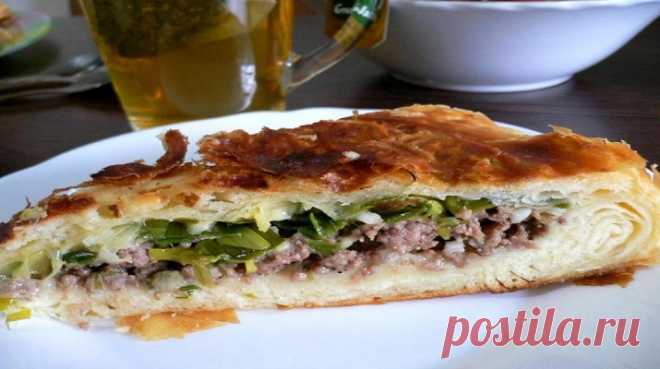 Фытыр мясной — по мотивам египетского слоёного пирог