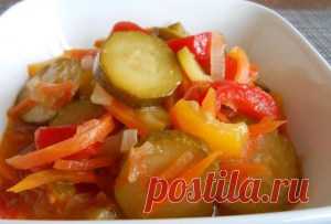 Вкусный салат из кабачков на зиму буду готовить всегда