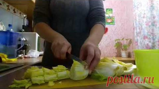 Пекинская капуста по-корейски.очень быстро и вкусно