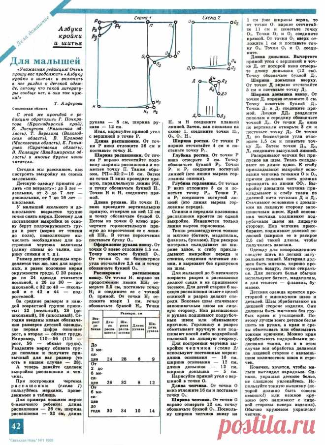 Как построить выкройку для самых маленьких