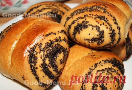 БУЛОЧКИ С МАКОМ - рецепт с пошаговыми фото