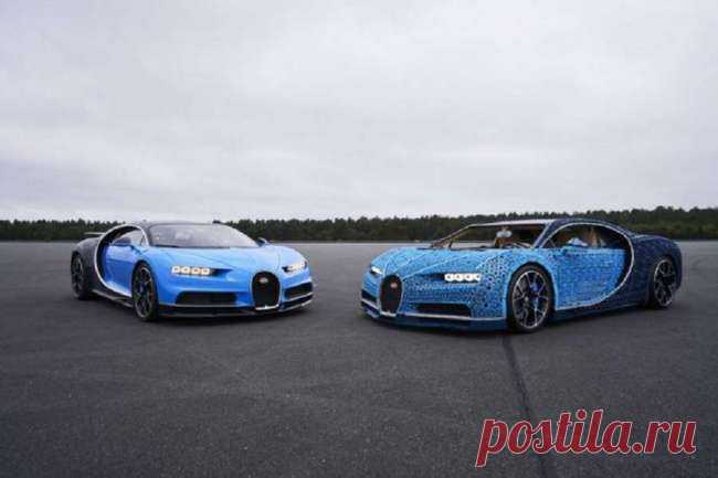 Lego — Bugatti Chiron из миллиона деталей . Тут забавно !!!