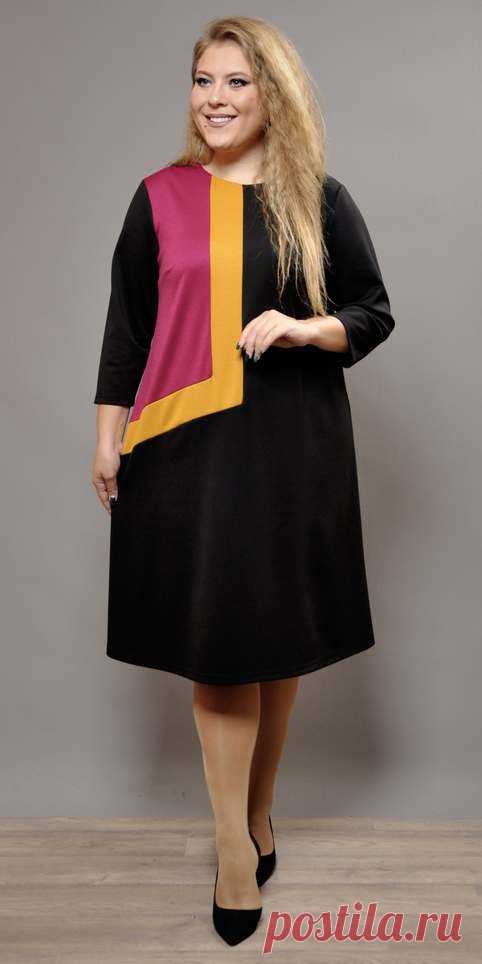 Платья для полных женщин российской компании Avigal осень-зима 2018-2019