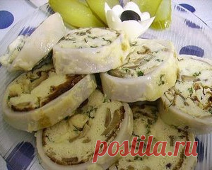 Фаршированные кальмары. Вкус получается божественный!