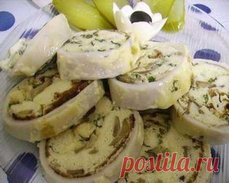 Фаршированные кальмары. Вкус получается божественный!