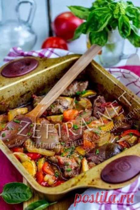 Куриная печень, запеченная в духовке с овощами – Кулинарные рецепты любящей жены