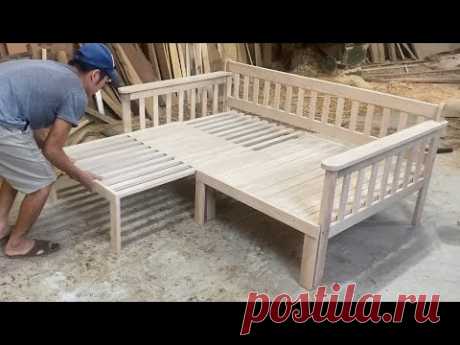 DIY Utility Woodworking Plan Incredible - Building A Chair Turn Into A Bed With Storage Compartment