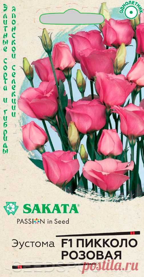 Эустома Пикколо Розовая F1, 5 шт. Sakata, купить в интернет магазине Seedspost.ru