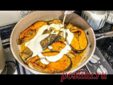 Это самая вкусная РЫБА, которую я когда-либо ел❗️Результат вас очень удивит❗️ 1 рецепт 00:015 кусков красной рыбысолим, перчим и добавляем любимую приправу, я добавила паприку и куминсвежемолотый кориндр смесь перцевсливочном масло сливки 200 мл 18%2 рецепт 02:47400-500 грамм любой рыбы, у меня лосось3 картофеля1 чайная ложка паприки, 1 чайная ложка орегано0.5...