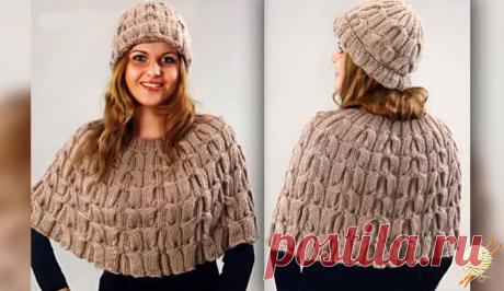 Нарядные шапочка и накидка | Loveknitting.ru